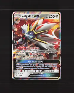 Solgaleo GX SM16 Sun & Moon Black Star Promo Holo Pokemon Card MP - Image 1