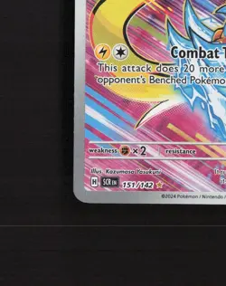 Zeraora 151/142 Stellar Crown Full Art Ultra Rare Holo Pokemon Card NM - Image 5