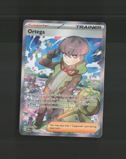 Ortega 219/197 Obsidian Flames Full Art Ultra Rare Holo Pokemon Card NM - Image 1