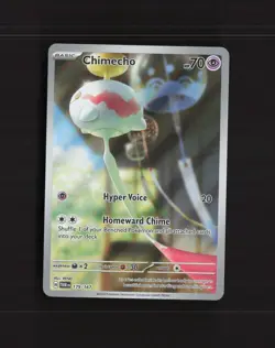 Chimecho 179/167 Twilight Masquerade Full Art Ultra Rare Holo Pokemon Card NM - Image 1