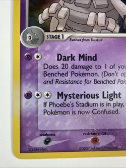 Dusclops 14/108 Power Keepers Stamped Reverse Holo Rare Pokemon Card - Image 4