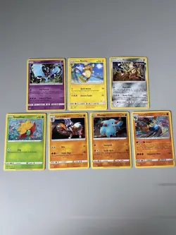 Pokemon TCG Black Star Promo 7 Card Lot - Necrozma Raichu Lycanroc Lucario… - Image 1