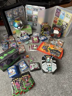 Big Lot of Pokemon Cards and Tins Bundle Pokemon TCG Cards Various Sets Job Lot - Image 1