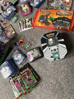 Big Lot of Pokemon Cards and Tins Bundle Pokemon TCG Cards Various Sets Job Lot - Image 3