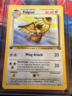 Pokemon TCG Pidgeot Jungle Card 24/64 1st Edition Rare NM - Image 1