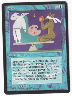 ►Magic-Style◄ MTG - Stasis - French Revised FBB - Good/Played - Image 1