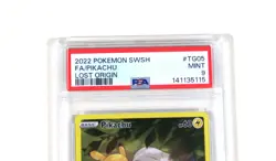 Pokemon 2022 SWSH Full Art Pikachu Lost Origin #TG05 PSA Mint 9 - Image 2