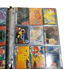 Topps Chrome Pokemon Cards lot Charizard Pikachu Holo and Boxed Trivia Cards - Image 1