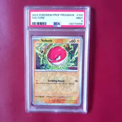 Pokemon PSA 9 - VOLTORB - PROFESSOR PROGRAM PROMO - Image 1