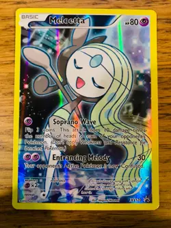 NM! Meloetta (XY120) Full Art Black Star Promo Pokemon Card! FREE P&P! - Image 1