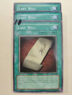 3x Last Will SYE-031 Common Unlimited/1st Ed HP - Image 1