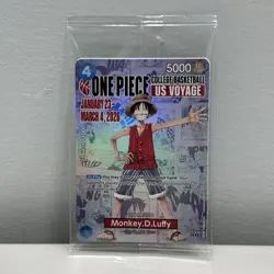Monkey D. Luffy P-055 Promo College US Voyage Sealed One Piece Ready to ship - Image 1