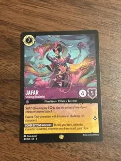 Disney Lorcana - Jafar - Striking Illusionist Legendary Into the Inklands 42/204 - Image 1