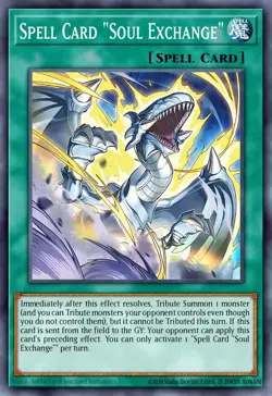 Yugioh! Spell Card “Soul Exchange” MP25-EN007 STARLIGHT Rare 2025 tin ships 9/5 - Image 1