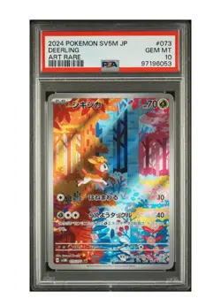 PSA 10 Gem Mint Deerling Art Rare 2024 Pokemon Sv5m Japanese Cyber Judge Tcg - Image 1