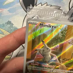 Mimkyu Black Star Promo Pokemon Card SVP 075 Scarlet & Violet SEALED! - Image 2