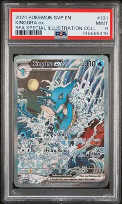 PSA 9 2024 POKEMON SVP EN-SV BLACK STAR PROMO #131 KINGDRA EX SFA - Image 1