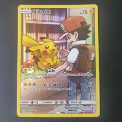 Pikachu 241/236 Cosmic Eclipse Character Secret Rare Holo Pokemon Card * New * - Image 1