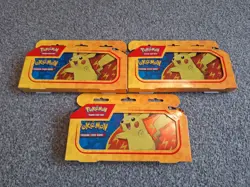 3x Pokemon TCG Back to School Pencil case BRAND NEW AND SEALED CHEAP boxed tin - Image 1