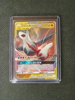 Pokemon Latias & Latios GX TAG TEAM Ultra Rare Holo 113/181 SM Team Up DMG - Image 1