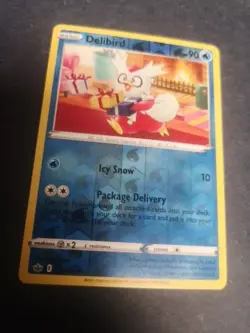 Delibird 032/198 Reverse Holo Pokemon TCG Card- Chilling Reign - Image 3