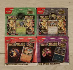 Pokemon TCG Ascended Heroes - 3 Pack Tech Sticker Blister x13 - Image 1