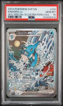 PSA 10 2024 POKEMON SVP EN-SV BLACK STAR PROMO #131 KINGDRA EX SFA - Image 1