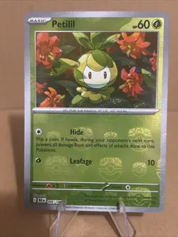 Pokemon TCG Petilil (Master Ball Pattern) 006/086 Sv: Black Bolt Holo NM - Image 1