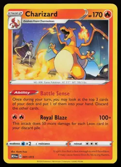 Charizard 001/015 Promo McDonald's Promos 2024 Pokemon NM - Image 1