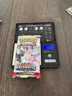 Heavy 22.66! Pokemon Prismatic Evolutions Booster Pack Sealed! Demi-God Pack!U - Image 1