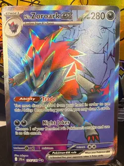 Pokemon N's Zoroark Ex Ultra Rare Holo Journey Together 175/159 - Image 1
