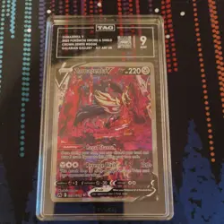 2023 POKEMON SWORD & SHIELD CROWN ZENITH #GG54 FULL ART/ZAMAZENTA V TAG 9 💎 - Image 3