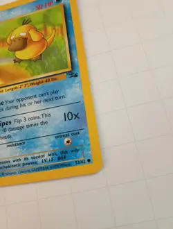 Psyduck 53/62 Fossil Regular 1st Edition Pokemon WOTC LP - Image 5