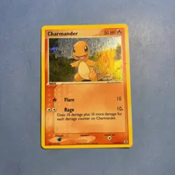 * Charmander 113/112 EX FireRed & LeafGreen Secret Rare Holo 2004 Pokemon Card - Image 1