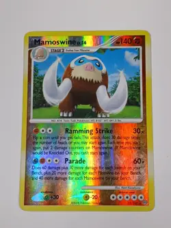 2008 Pokemon Diamond & Pearl Stormfront Mamoswine Reverse Holo #21/100 - Image 2
