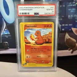 2002 POKEMON EXPEDITION #97 CHARMANDER PSA 10 - Image 1