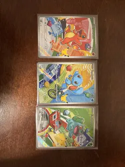 Charmander Bulbasaur Squirtle Pokemon TCG First Partner Illustration Collection - Image 1