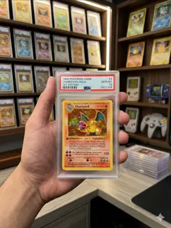 1999 Pokemon 1st Edition Charizard Holo Shadowless #4 PSA 1 Good Base Set Grail - Image 2