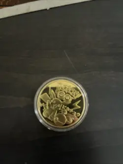 Pokemon Gold Plated TCG Coins Pikchu Cute Hat With Case!!! - Image 2