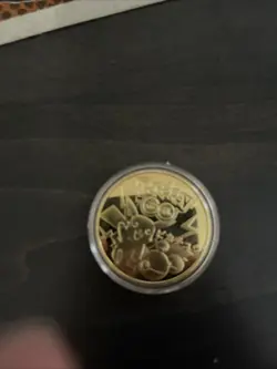Pokemon Gold Plated TCG Coins Pikchu With Case!!! - Image 2