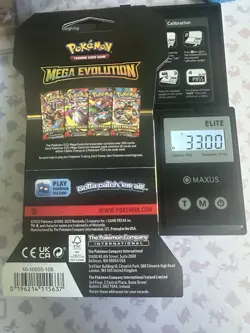 Pokemon TCG Mega Evolution HEAVY 33.00g! Sleeved Booster Pack -Possible GODU! - Image 2