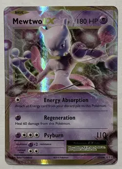 Pokemon XY Evolutions Mewtwo EX 52/108 Ultra Rare NM - Image 1