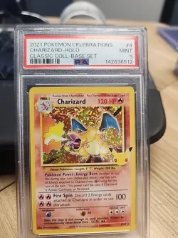 Charizard-Holo Pokemon Celebrations Classic Collection 4 NM PSA 9 - Image 1