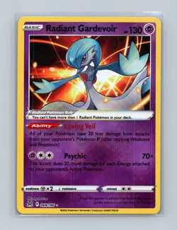 Radiant Gardevoir Radiant Rare SWSH11: Lost Origin 069/196 NM Pokemon TCG - Image 1
