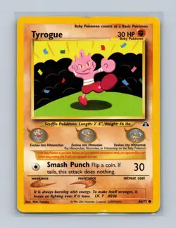 Tyrogue 66/75 Common Neo Discovery Pokemon Unlimited Lightly Played - Image 1