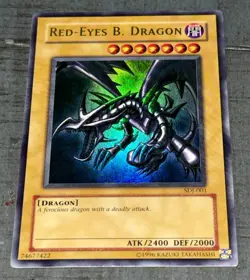 Yugioh Red-Eyes B. Dragon SDJ-001 Ultra Rare Unlimited Collectible Card! - Image 1