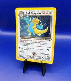 Dark Dragonite 5/82 Team Rocket Holo Rare Pokemon Card 1999 WOTC TCG Pokemon NM - Image 2