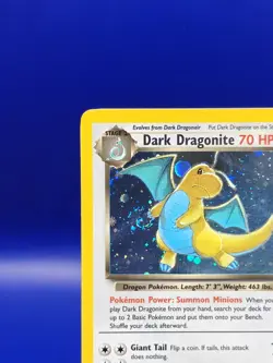 Dark Dragonite 5/82 Team Rocket Holo Rare Pokemon Card 1999 WOTC TCG Pokemon NM - Image 4