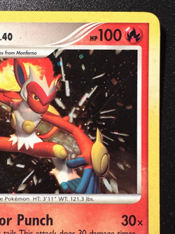Infernape 5/130 Diamond & Pearl Pokemon Card Holo Foil Rare Holo Bleed Swirl HP - Image 4