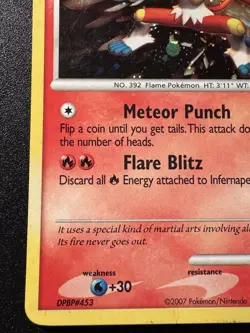 Infernape 5/130 Diamond & Pearl Pokemon Card Holo Foil Rare Holo Bleed Swirl HP - Image 5